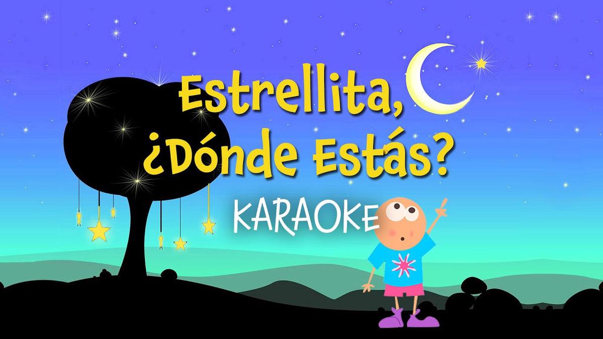 'Video thumbnail for Estrellita, ¿Dónde Estás? | Canciones Infantiles (Karaoke con letra) #cancionesinfantiles'