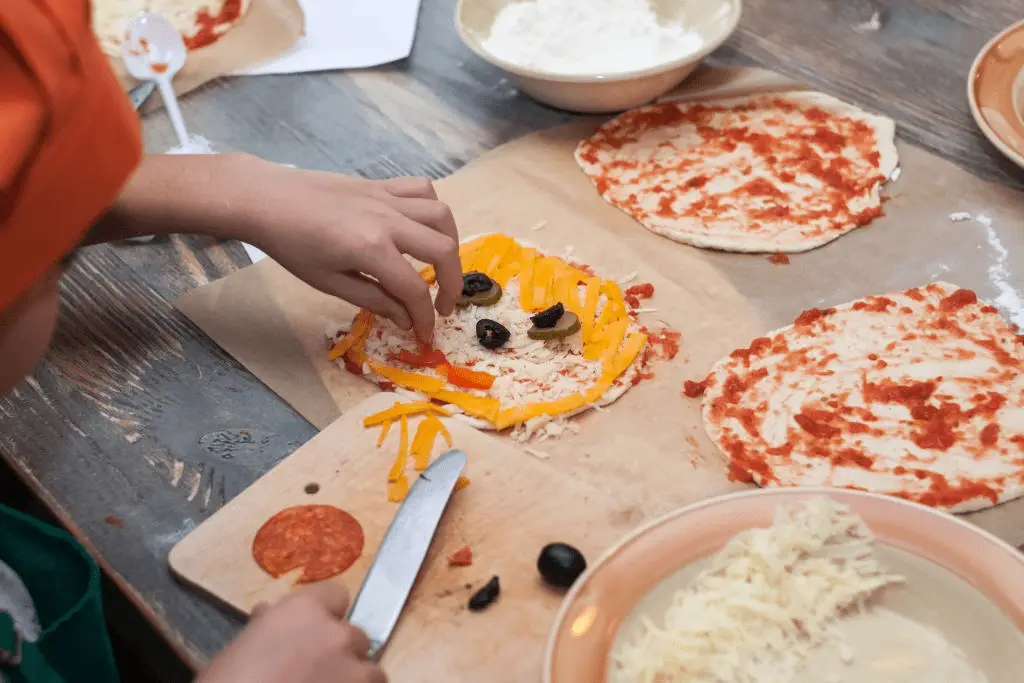 pizza para niños divertida