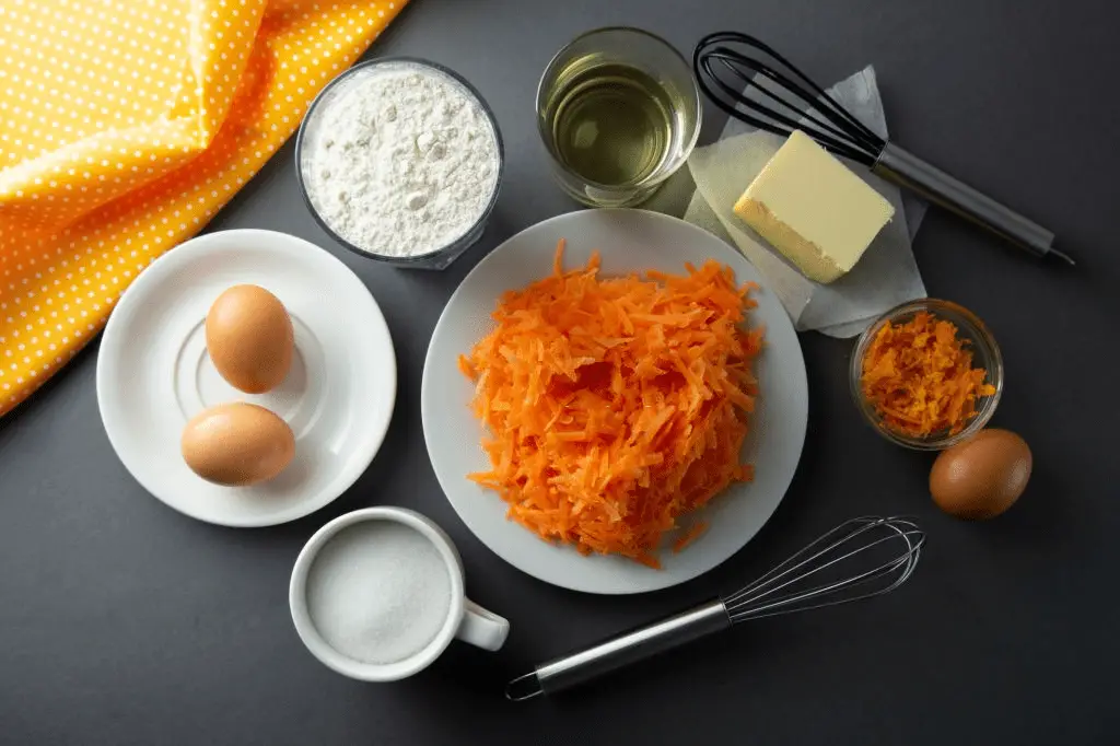 ingredientes muffins de zanahoria