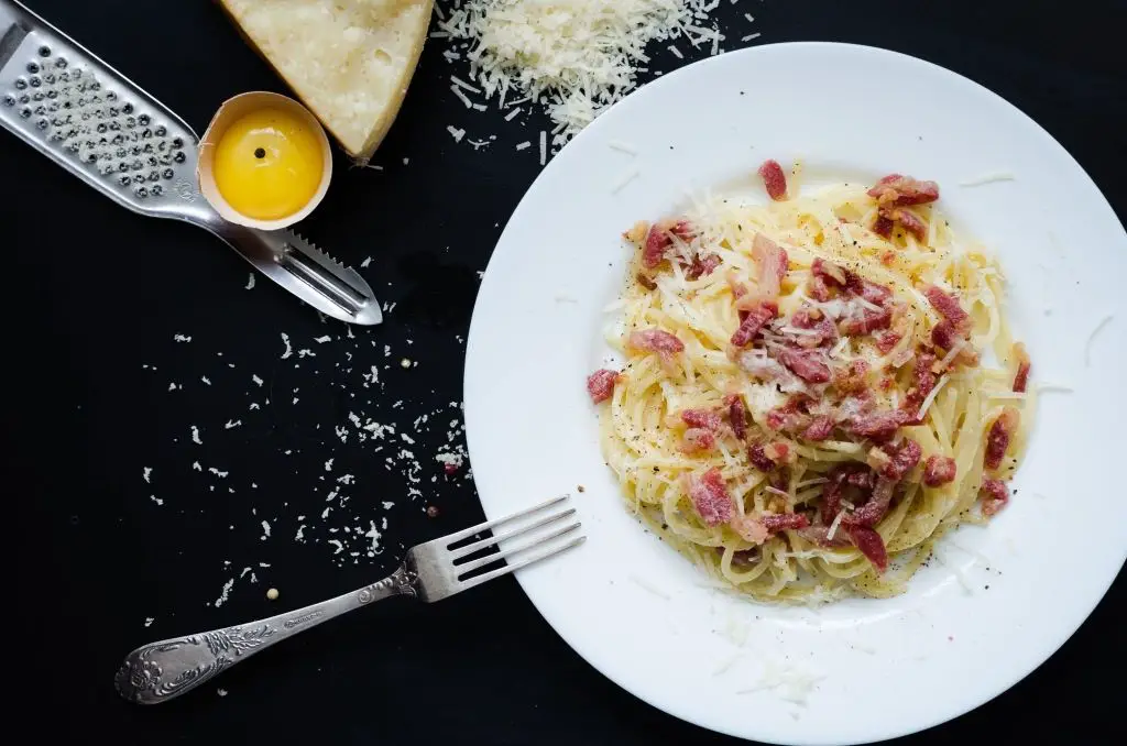 Ingredientes espaguetis a la carbonara