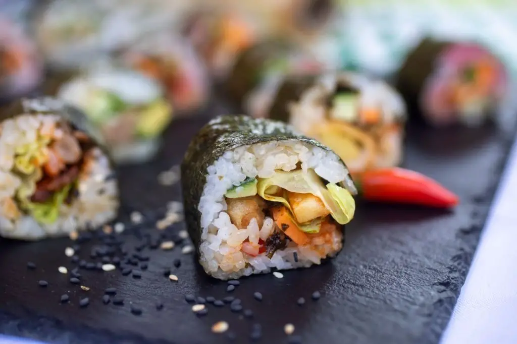maki sushi vegano