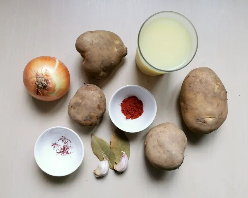 ingredientes patatas de vigilia