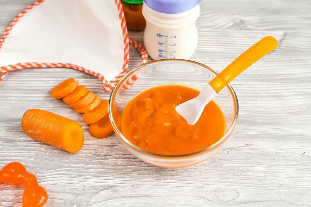Puré de zanahoria para bebés