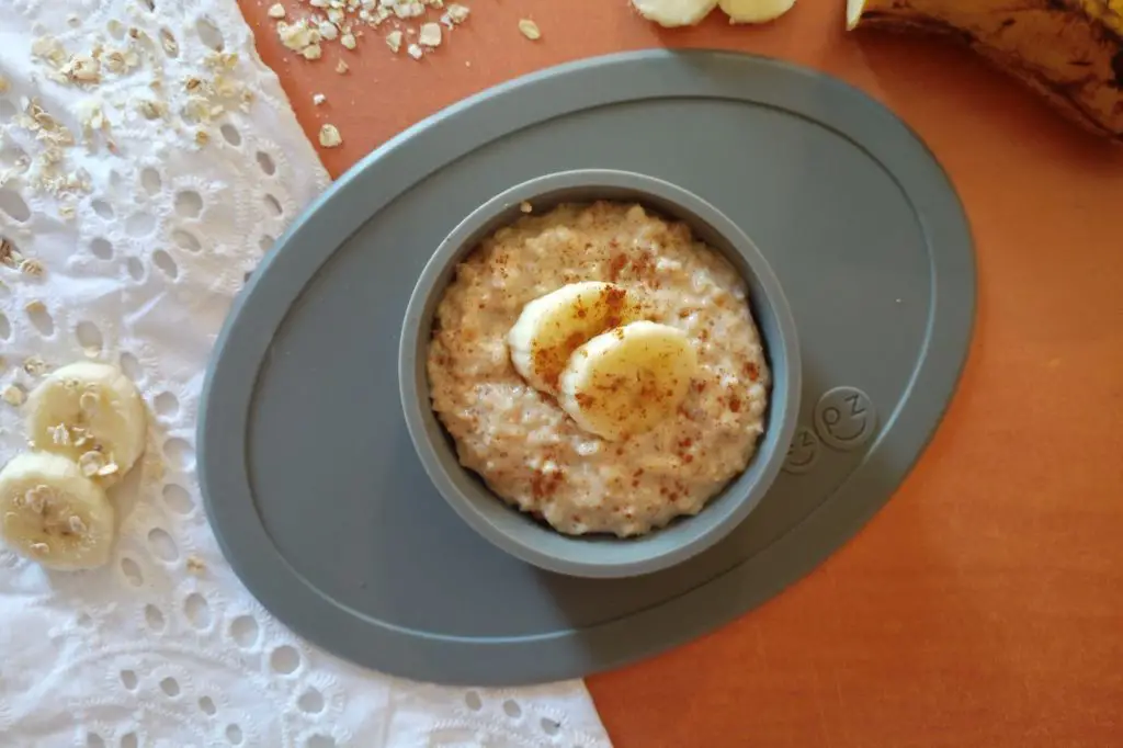 Porridge de avena para bebé