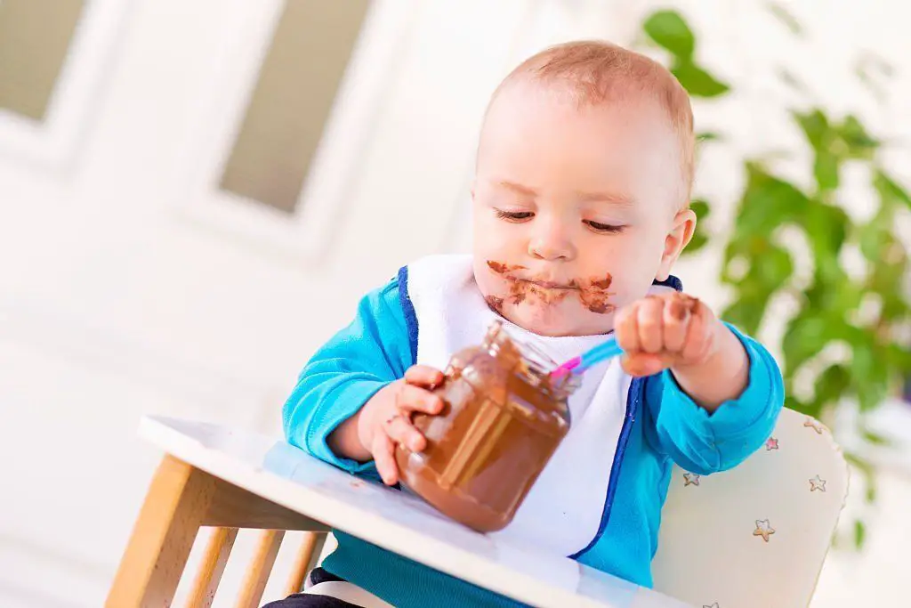 Crema de avellanas o Nutella sin azúcar para bebés para bebés