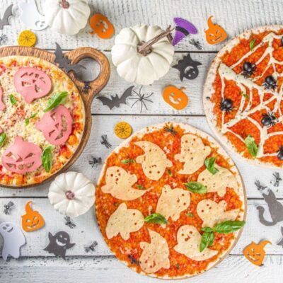 Recetas de pizza para Halloween