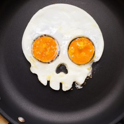Huevo frito para Halloween